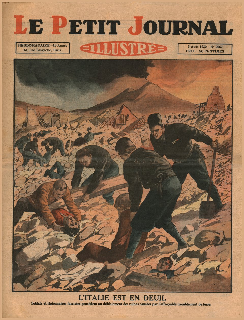 Olaszország gyászol, 1930. alkotó: Unbekannt