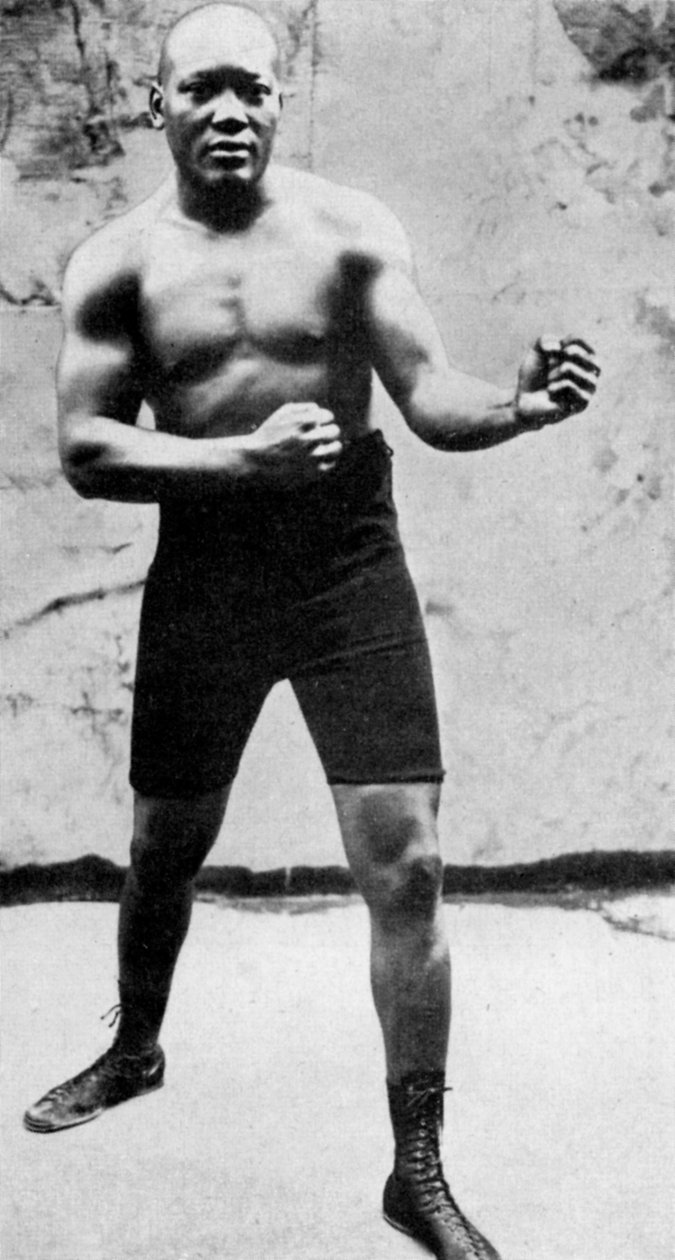 Jack Johnson, az első fekete nehézsúlyú ökölvívó világbajnok, 1908 1951 alkotó: Unbekannt