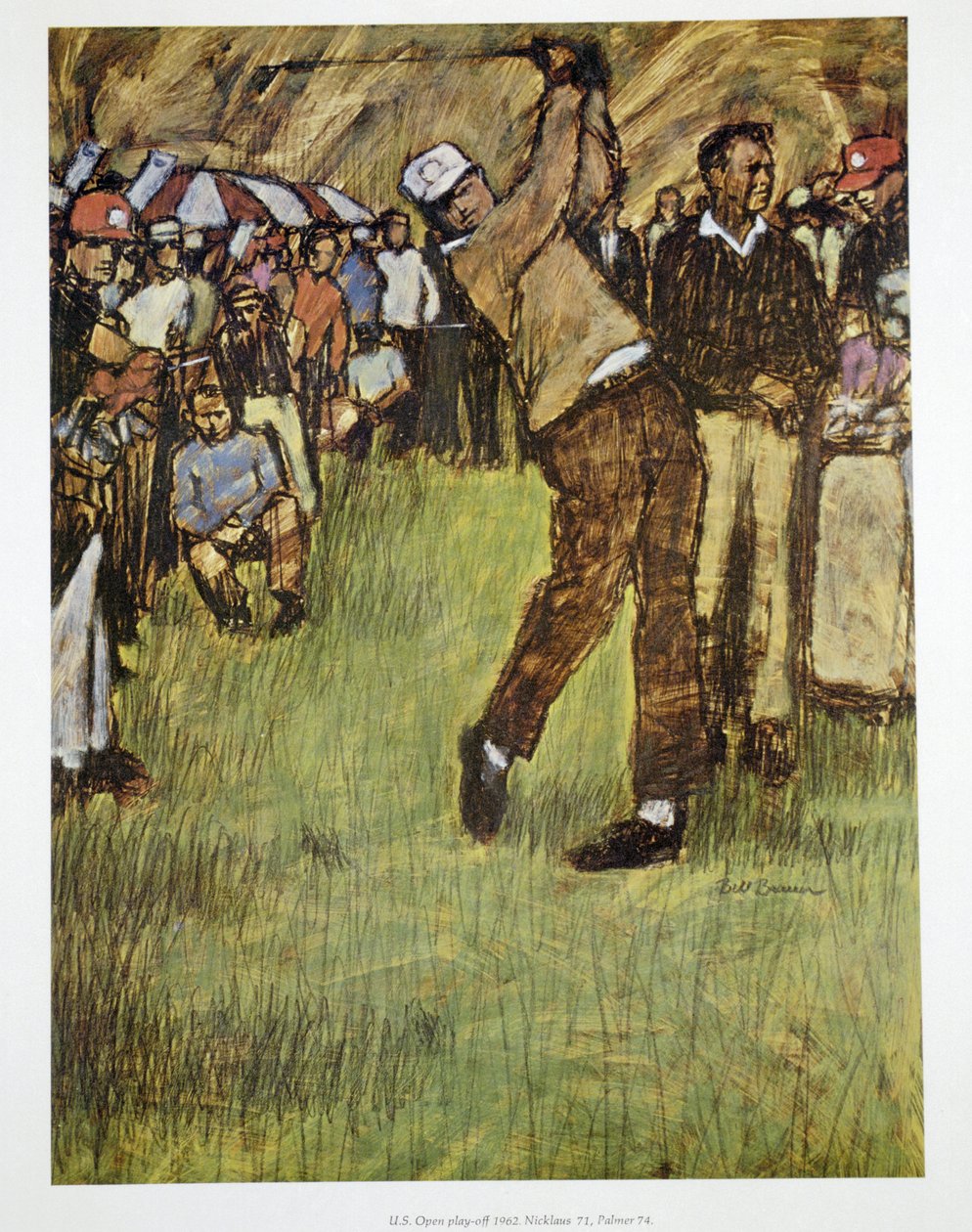 Jack Nicklaus megnyerte első US Openjét, 1962-ben alkotó: Unbekannt