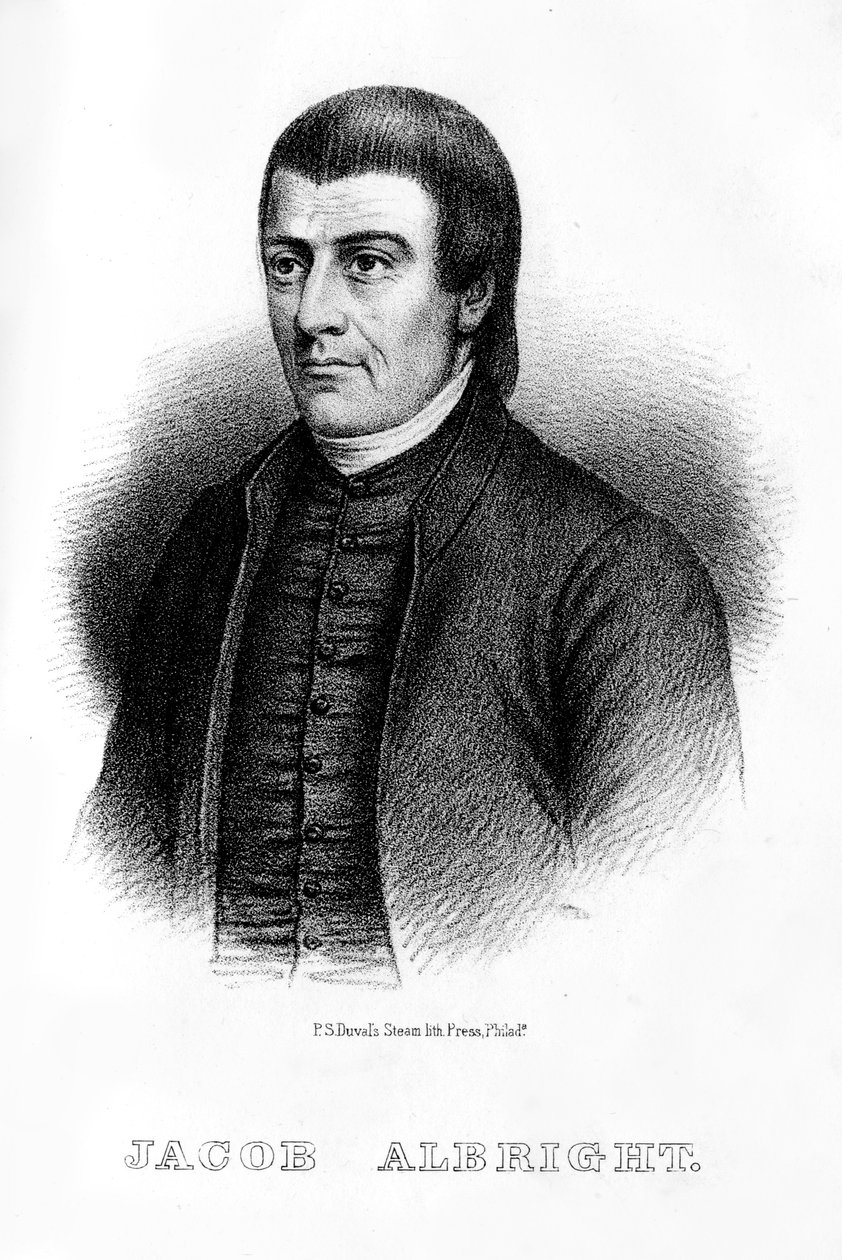 Jacob Albright amerikai keresztény vezető, 1854 alkotó: Unbekannt