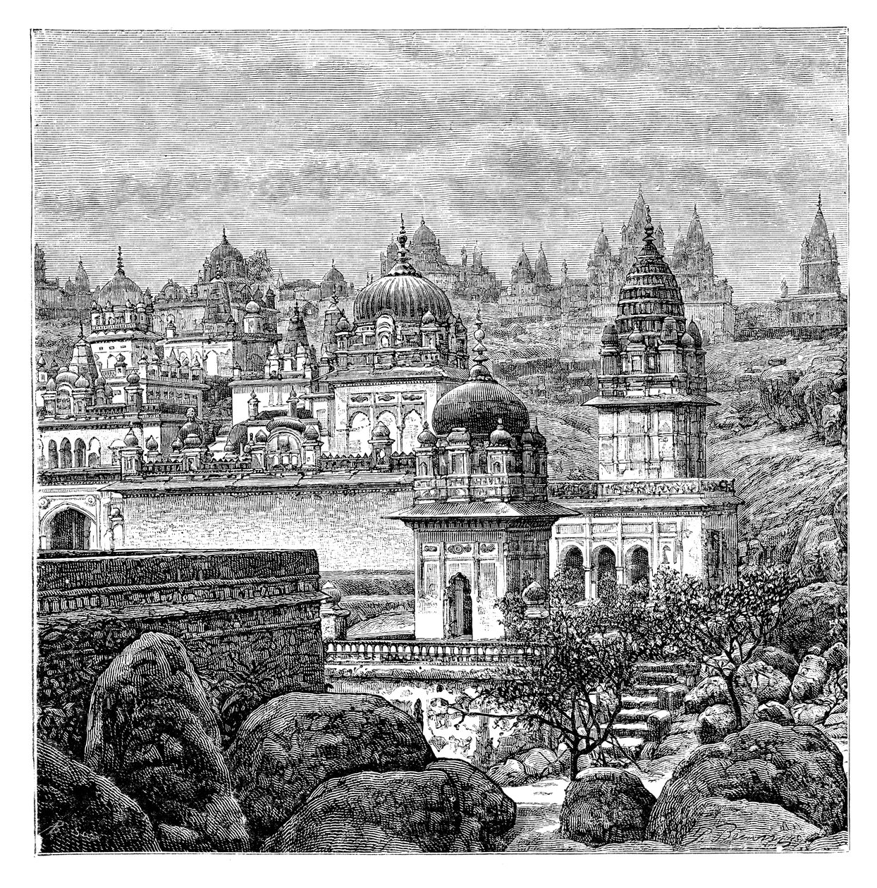 Jaina templomok, Junagadh, Gujarat, India, 1895 alkotó: Unbekannt
