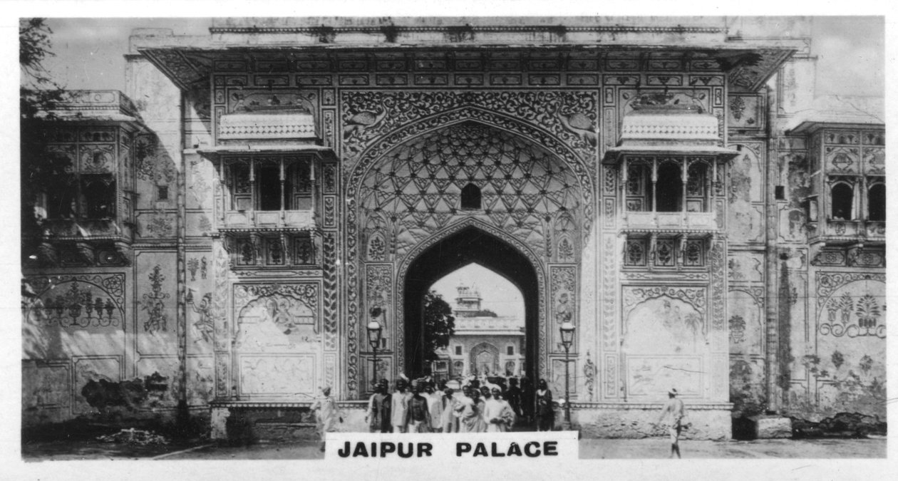 Jaipur-palota, India, 1925 alkotó: Unbekannt