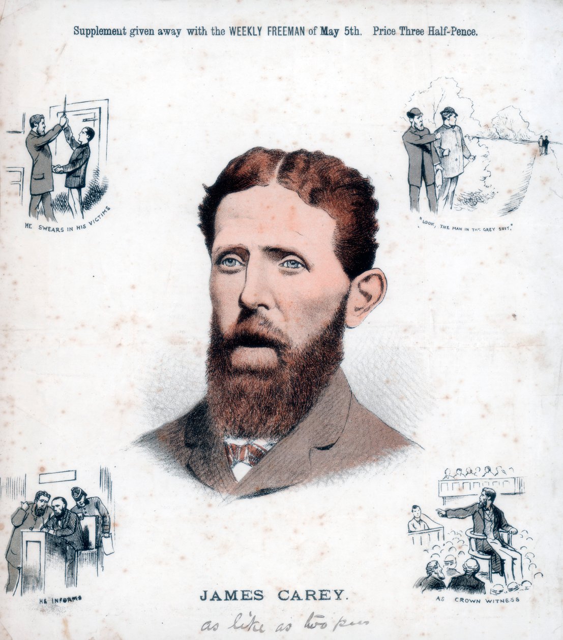 James Carey ír republikánus és informátor, 1883 alkotó: Unbekannt