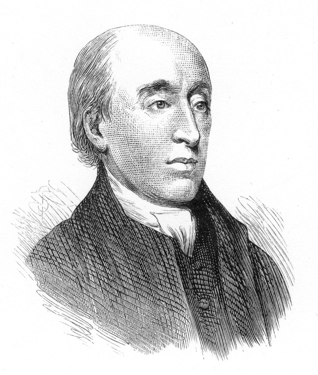 James Hutton skót geológus, 18. század, 1875 alkotó: Unbekannt