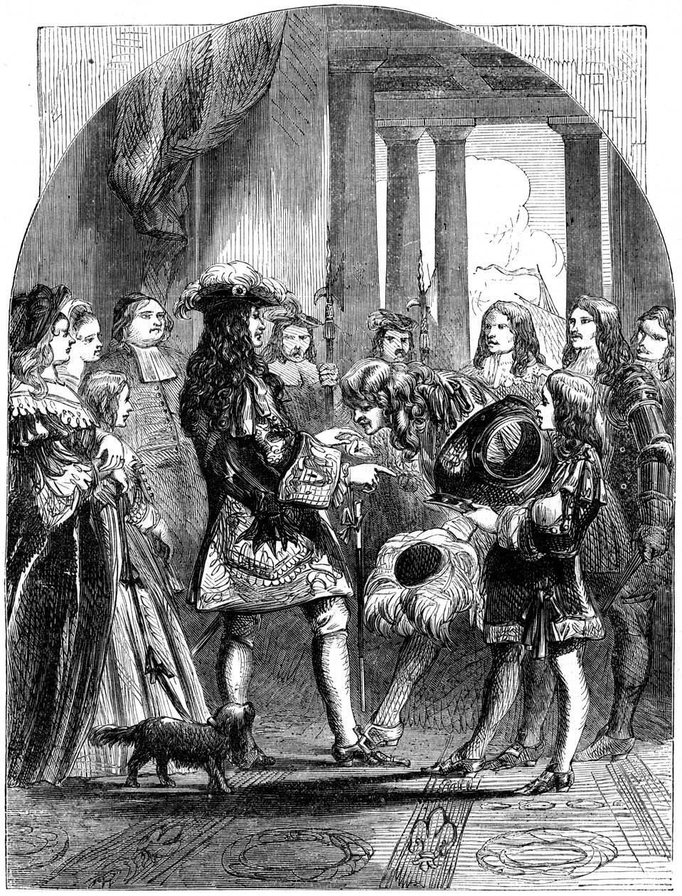 II. Jakab búcsút vesz a francia XIV. Lajostól, 1689 alkotó: Unbekannt