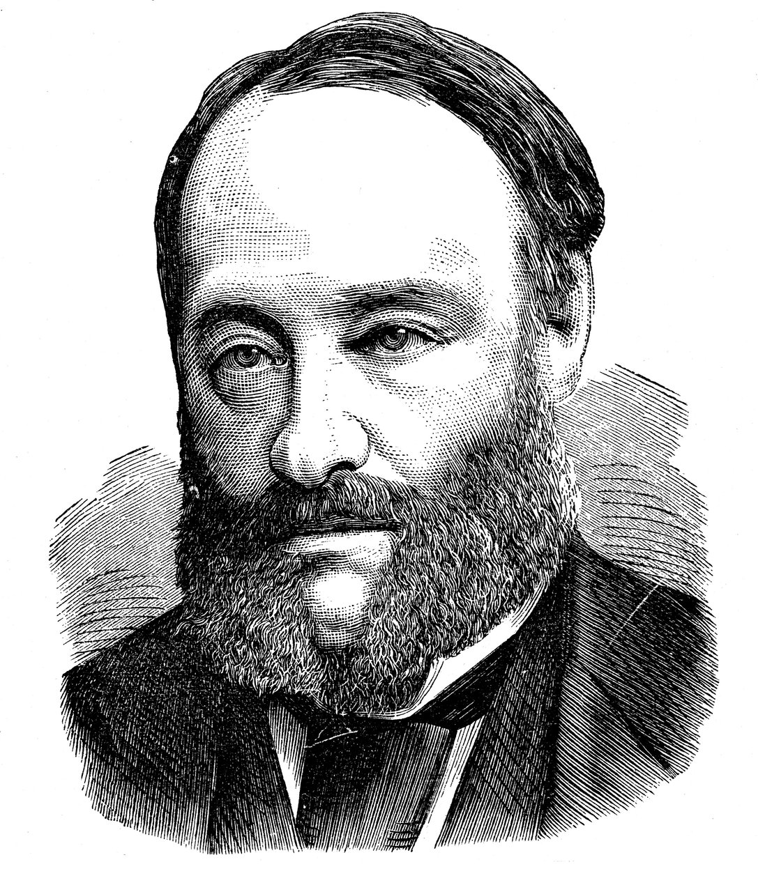 James Prescott Joule angol fizikus, 1875 alkotó: Unbekannt