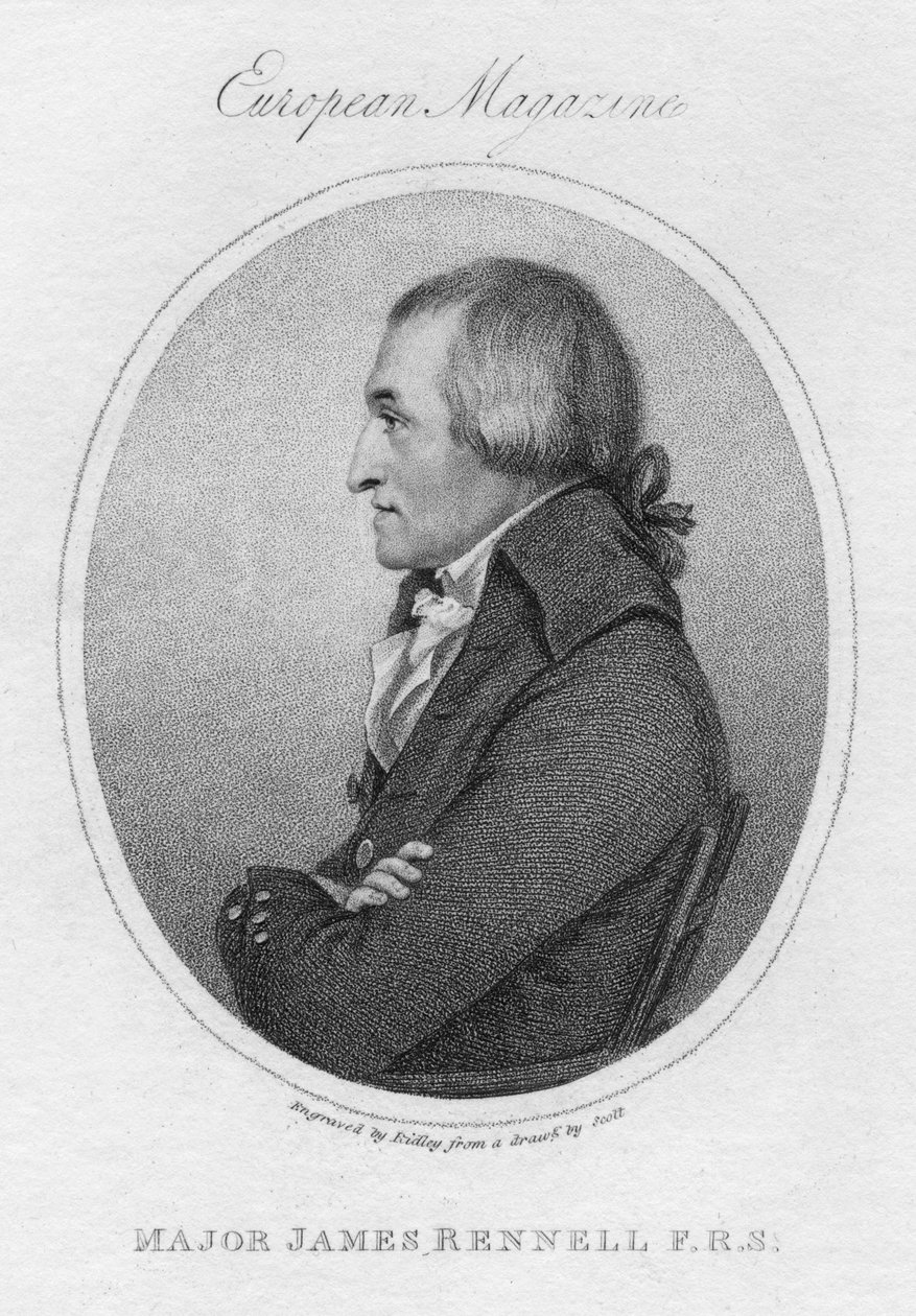 James Rennell brit geográfus, 1802 alkotó: Unbekannt