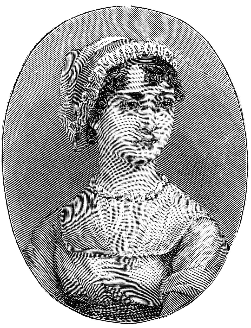 Jane Austen 1775-1817, angol regényíró alkotó: Unbekannt