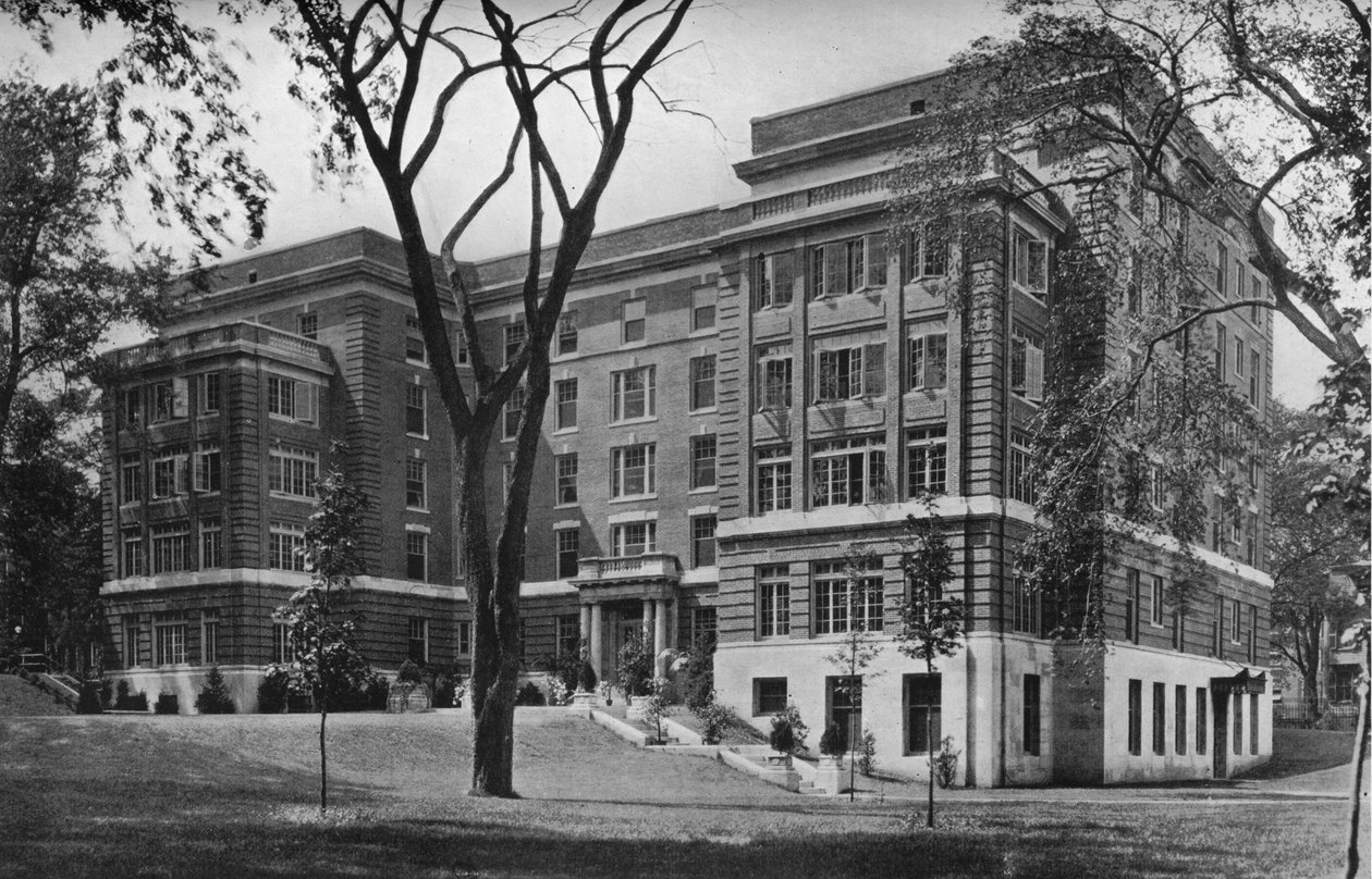 Jane Frances Brown épület magánbetegek számára, Rhode Island Kórház, Providence, 1922 alkotó: Unbekannt