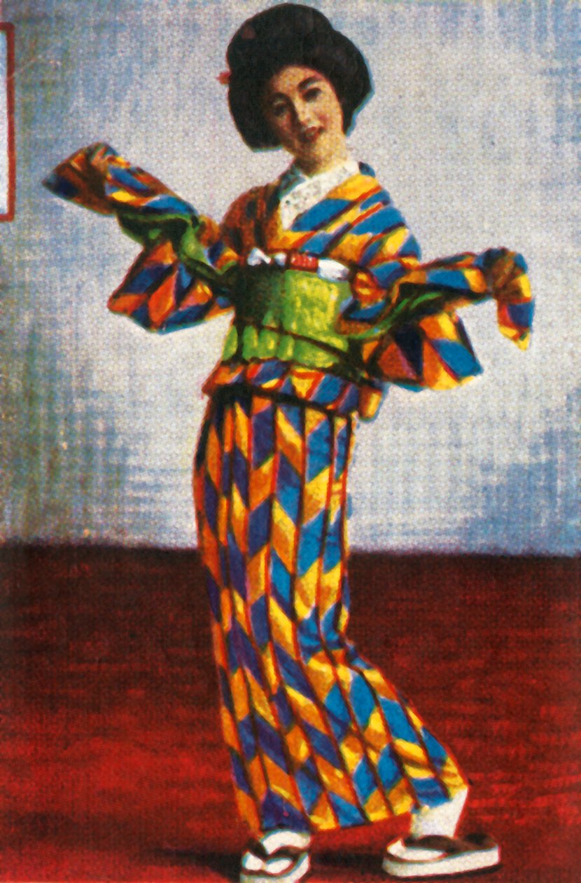 Japán gésa táncos, 1928. alkotó: Unbekannt