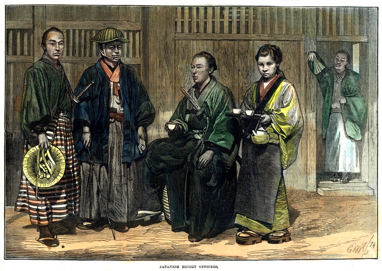 Japán kísérőtisztek, 1874 alkotó: Unbekannt