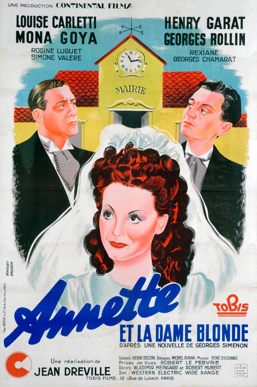 Jean Drevilles Annette és a Dame Blonde, Annette és a szőke nő, 1941 alkotó: Unbekannt