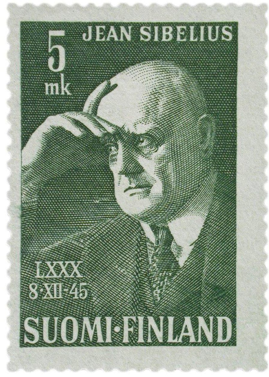 Jean Sibelius postai bélyeg, 1945 alkotó: Unbekannt