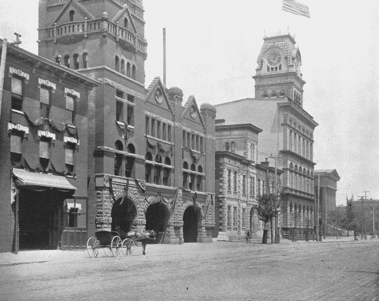 Jefferson Street, Louisville, Kentucky, USA, 1900. alkotó: Unbekannt