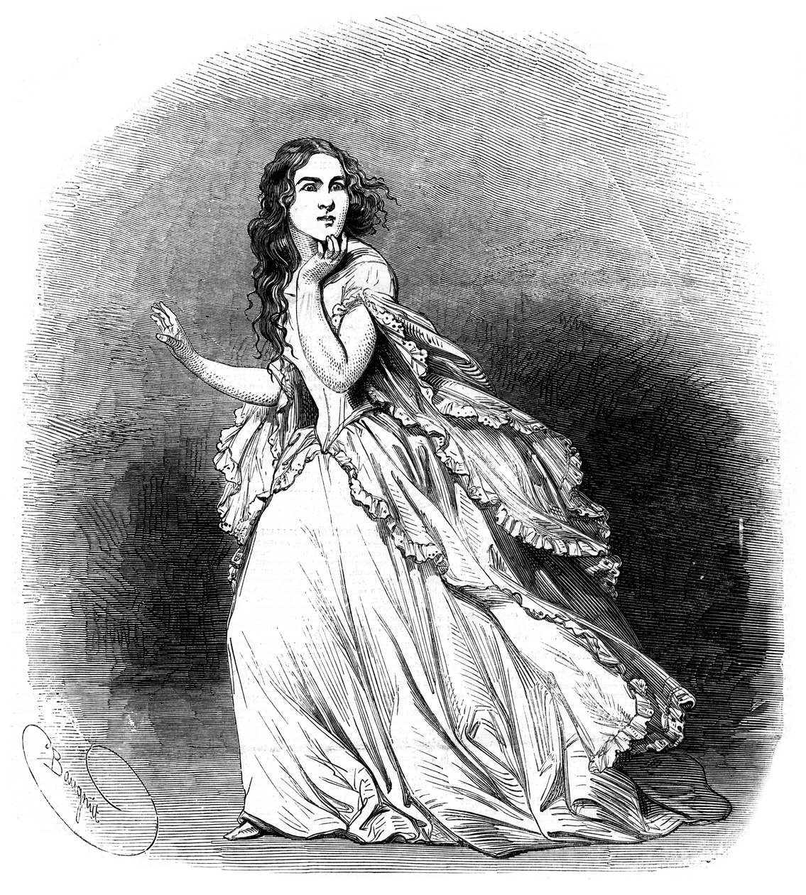 Jenny Lind, a Svéd Nightingale néven ismert szoprán, 1848 alkotó: Unbekannt