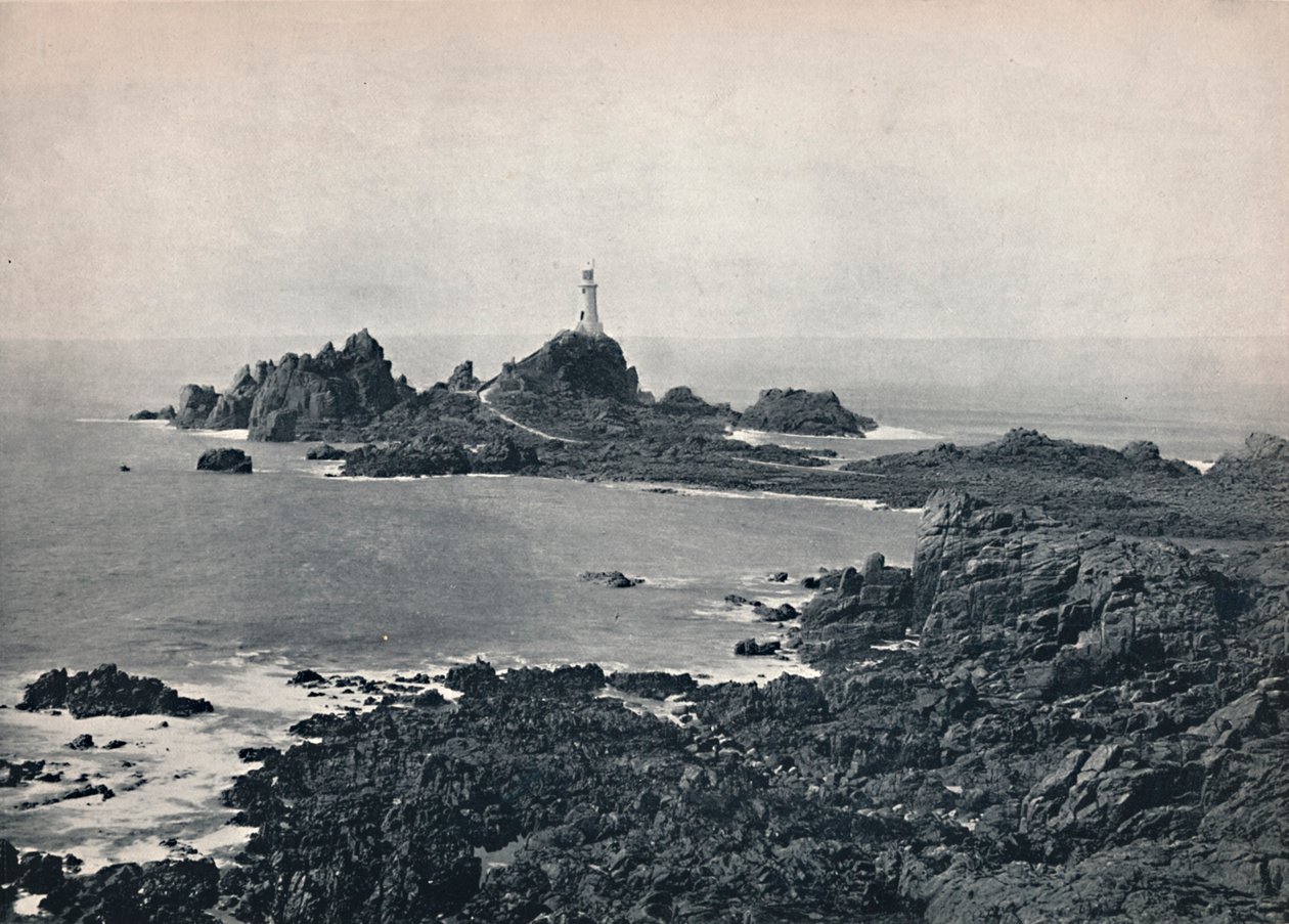 Jersey – La Corbiere szikla és világítótorony, 1895 alkotó: Unbekannt