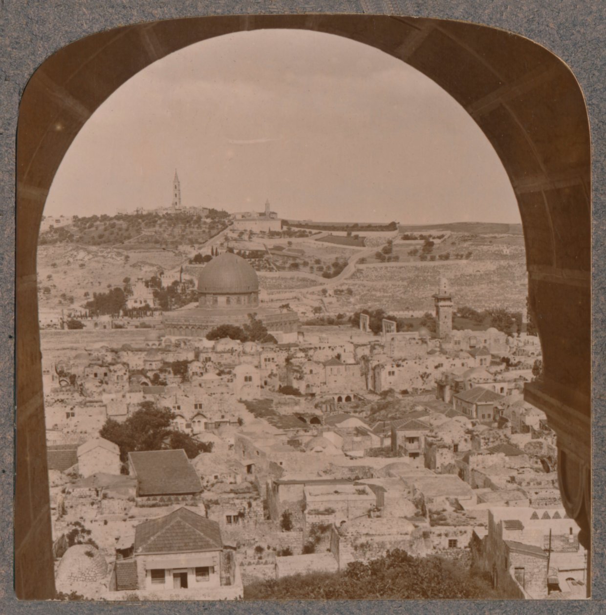 Jeruzsálem a protestáns egyház haranglábjából, 1900 körül alkotó: Unbekannt