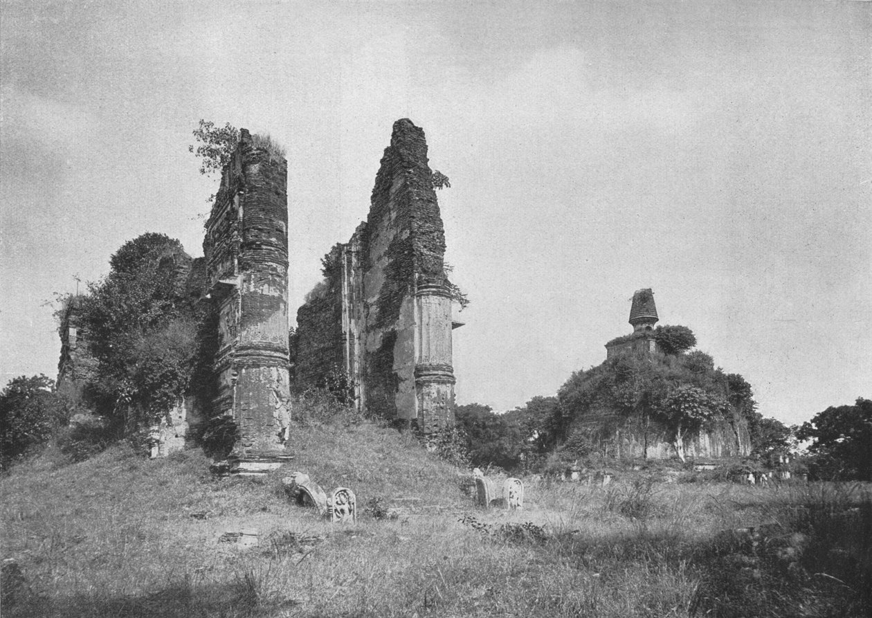 Jetawanarama és Kiri-Dagoba, Kr.u. 12. század, Pollonneruwa, 1926 alkotó: Unbekannt