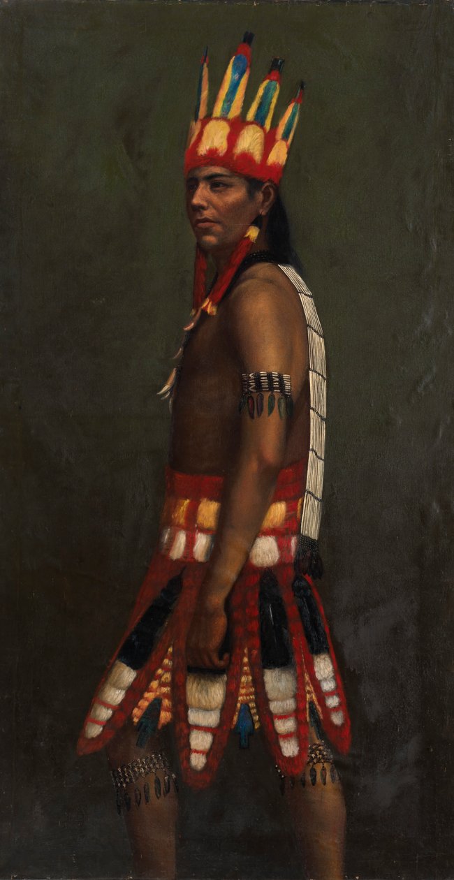 Jivaro indián, kb. 1890-1892. alkotó: Unbekannt
