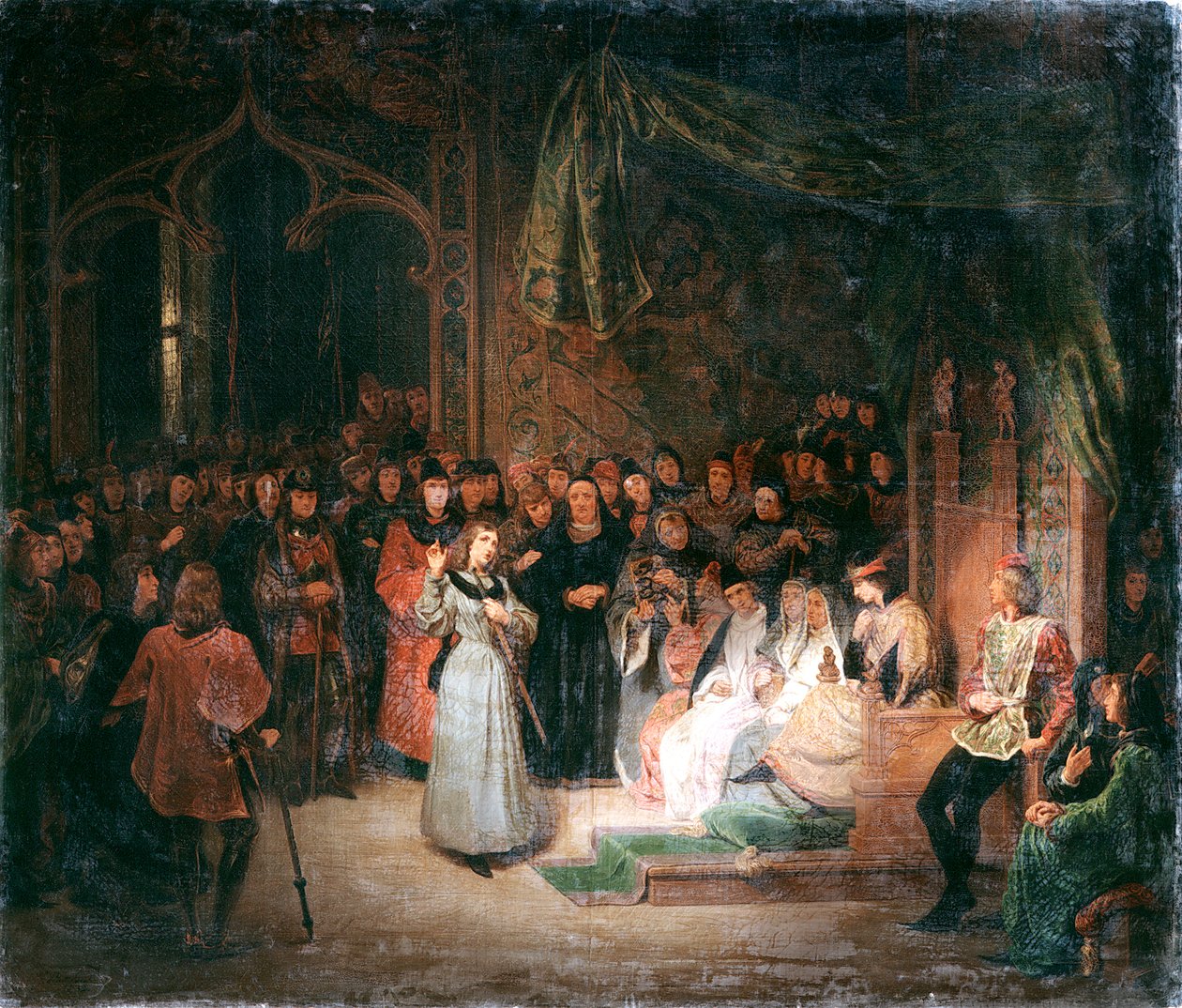 Jeanne of Arc VII. Károly király előtt Chinonban, 1429 februárja c1811-1858 alkotó: Unbekannt