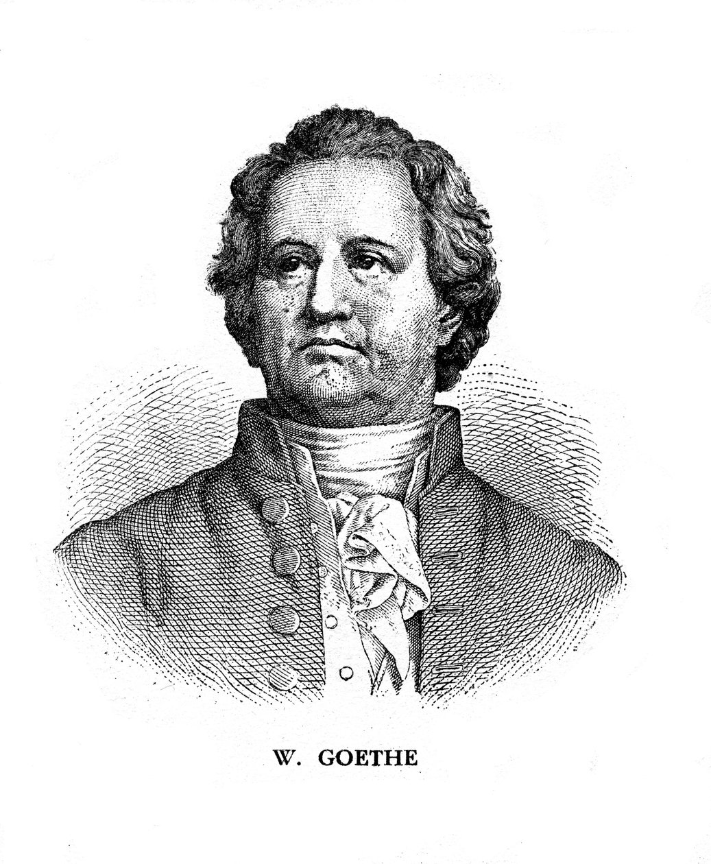 Johann Wolfgang von Goethe német költő, drámaíró és tudós, XIX alkotó: Unbekannt