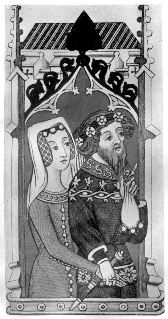 Johannes Gyniford és felesége, 14. század vége, 1910 alkotó: Unbekannt