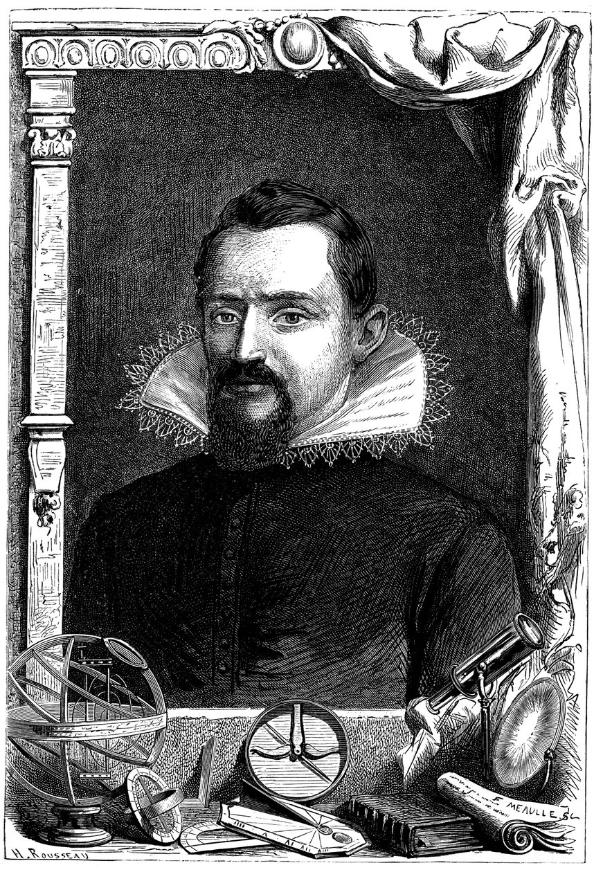 Johannes Kepler, német csillagász, c1600, c1870 alkotó: Unbekannt
