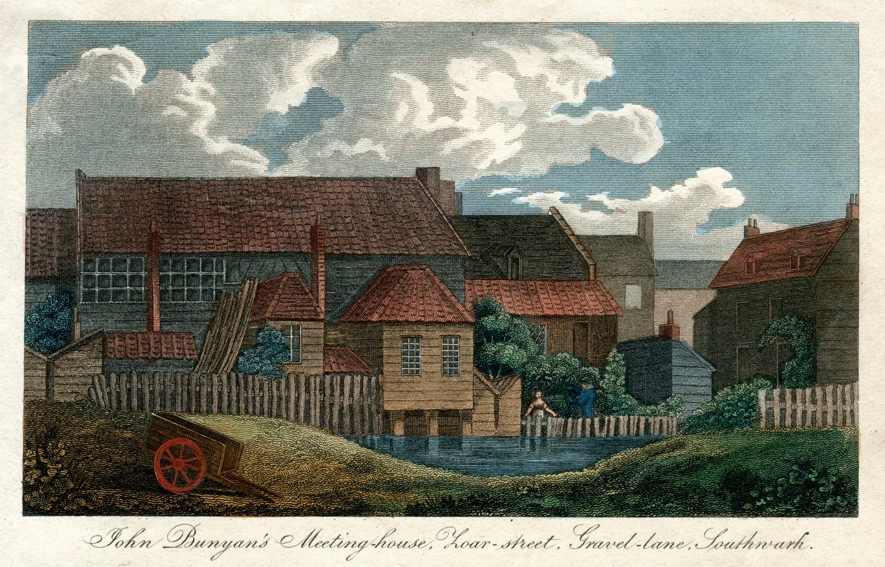 John Bunyans gyülekezeti ház, Zoar-street, Gravel-Lane, Southwark, London, 1814 alkotó: Unbekannt