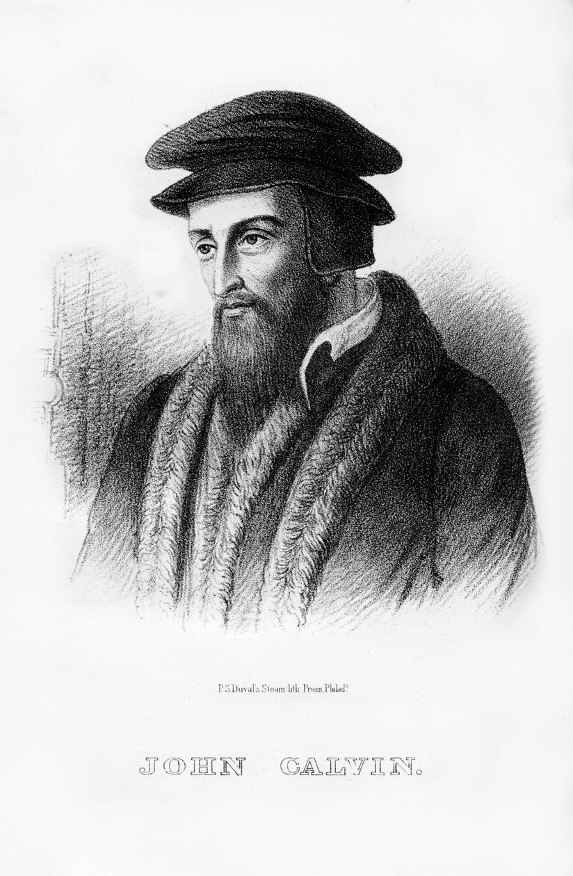 John Calvin francia keresztény teológus, 1854 alkotó: Unbekannt
