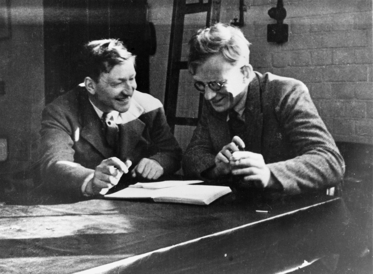 John Cockcroft és George Gamow, 1930 alkotó: Unbekannt