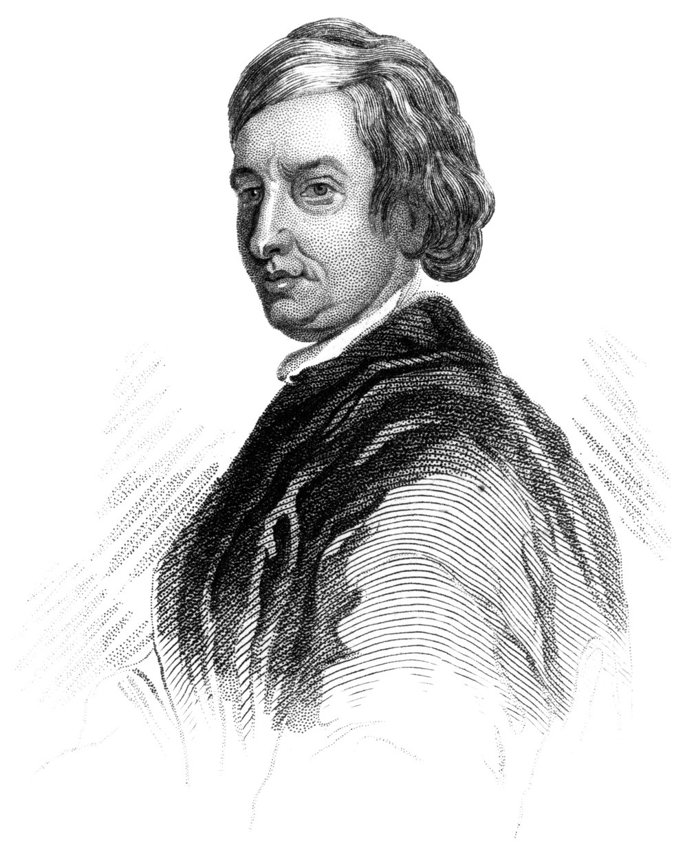 John Dryden, 17. századi angol költő, irodalomkritikus és drámaíró, 1850 körül alkotó: Unbekannt