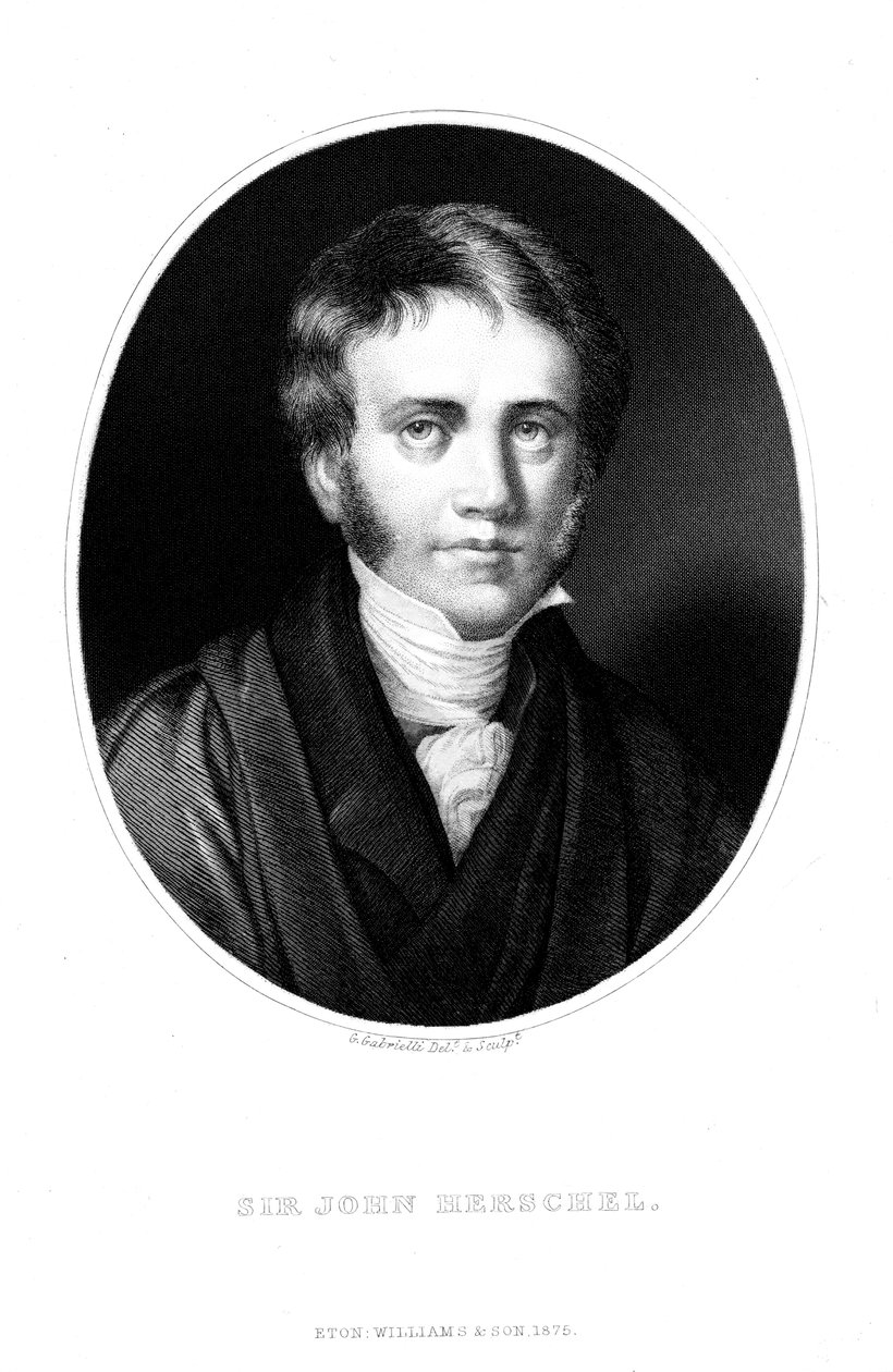 John Frederick Herschel 1792-1871 angol csillagász és tudós, fiatal férfiként alkotó: Unbekannt