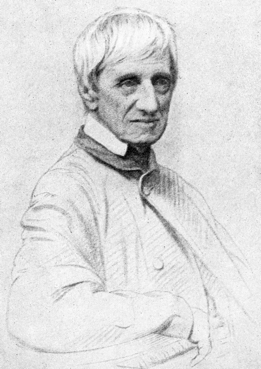 John Henry Newman 1801-1890, brit bíboros alkotó: Unbekannt