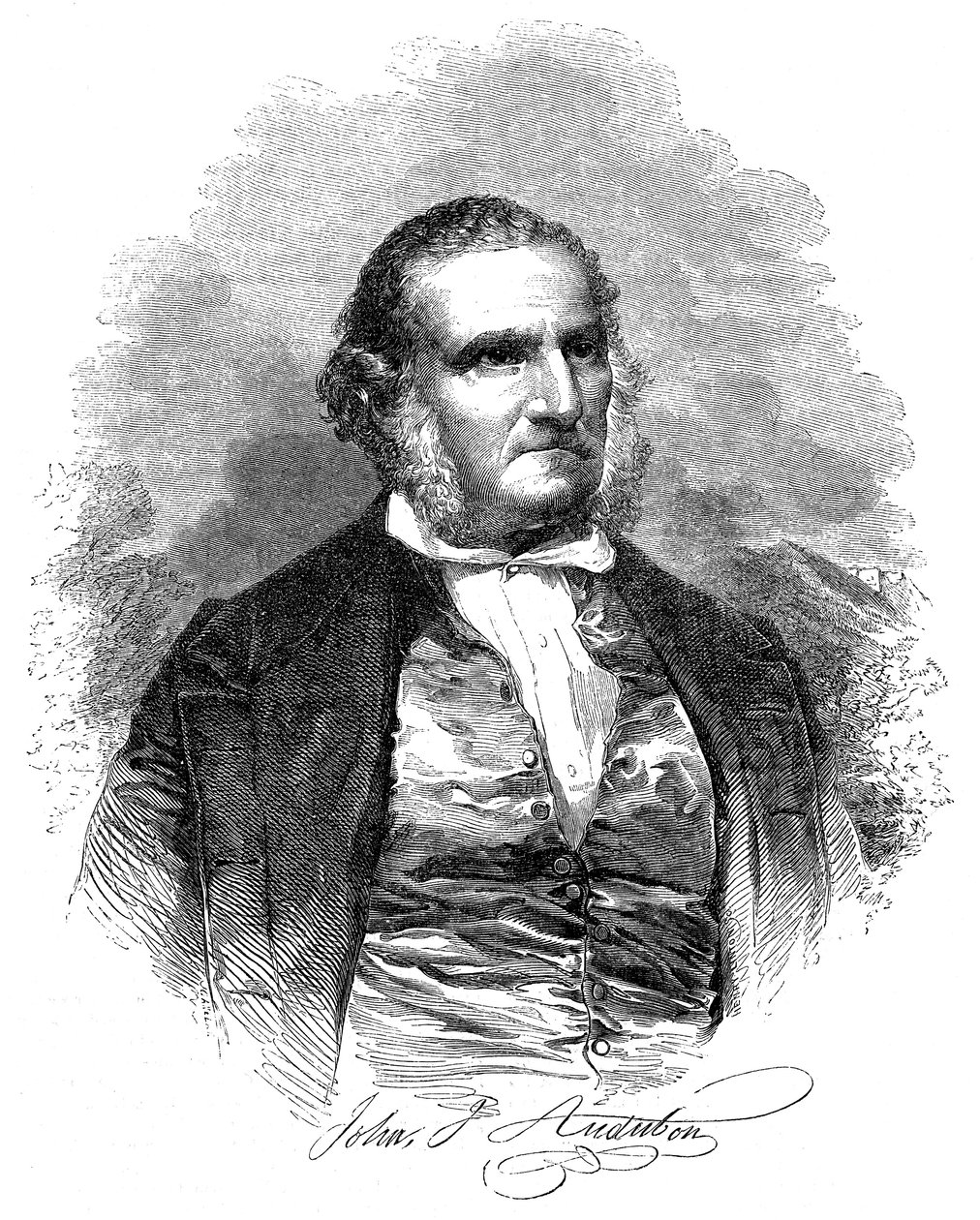 John James Audubon 1780-1851, amerikai ornitológus és művész, 1852 alkotó: Unbekannt