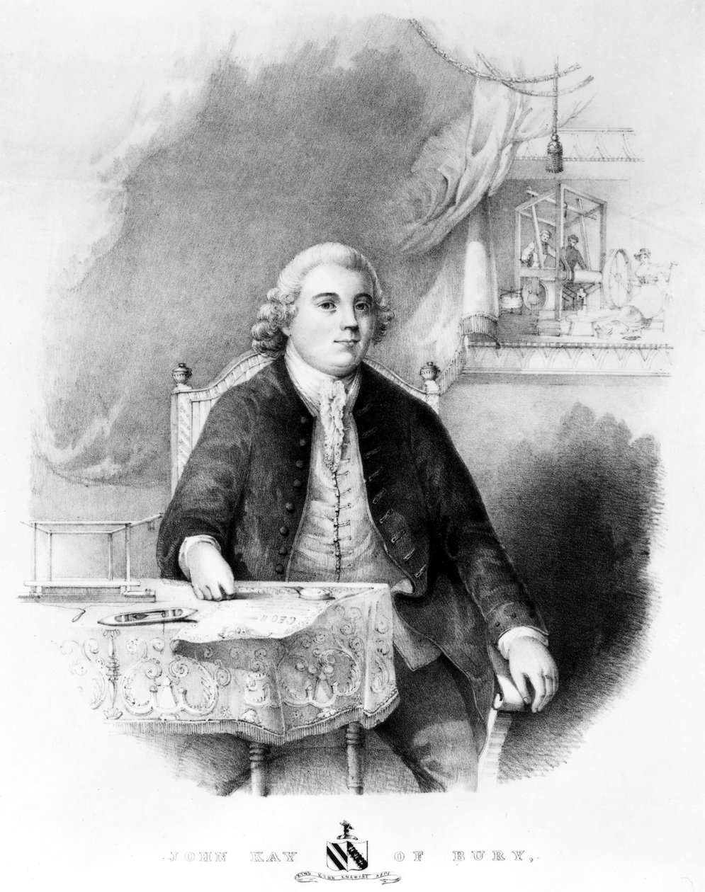John Kay angol feltaláló, 1755 alkotó: Unbekannt