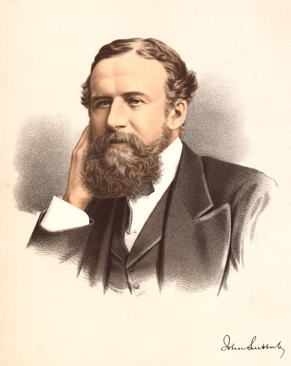 John Lubbock, az első Baron Avebury, angol bankár, régész, természettudós és politikus, 1880 alkotó: Unbekannt