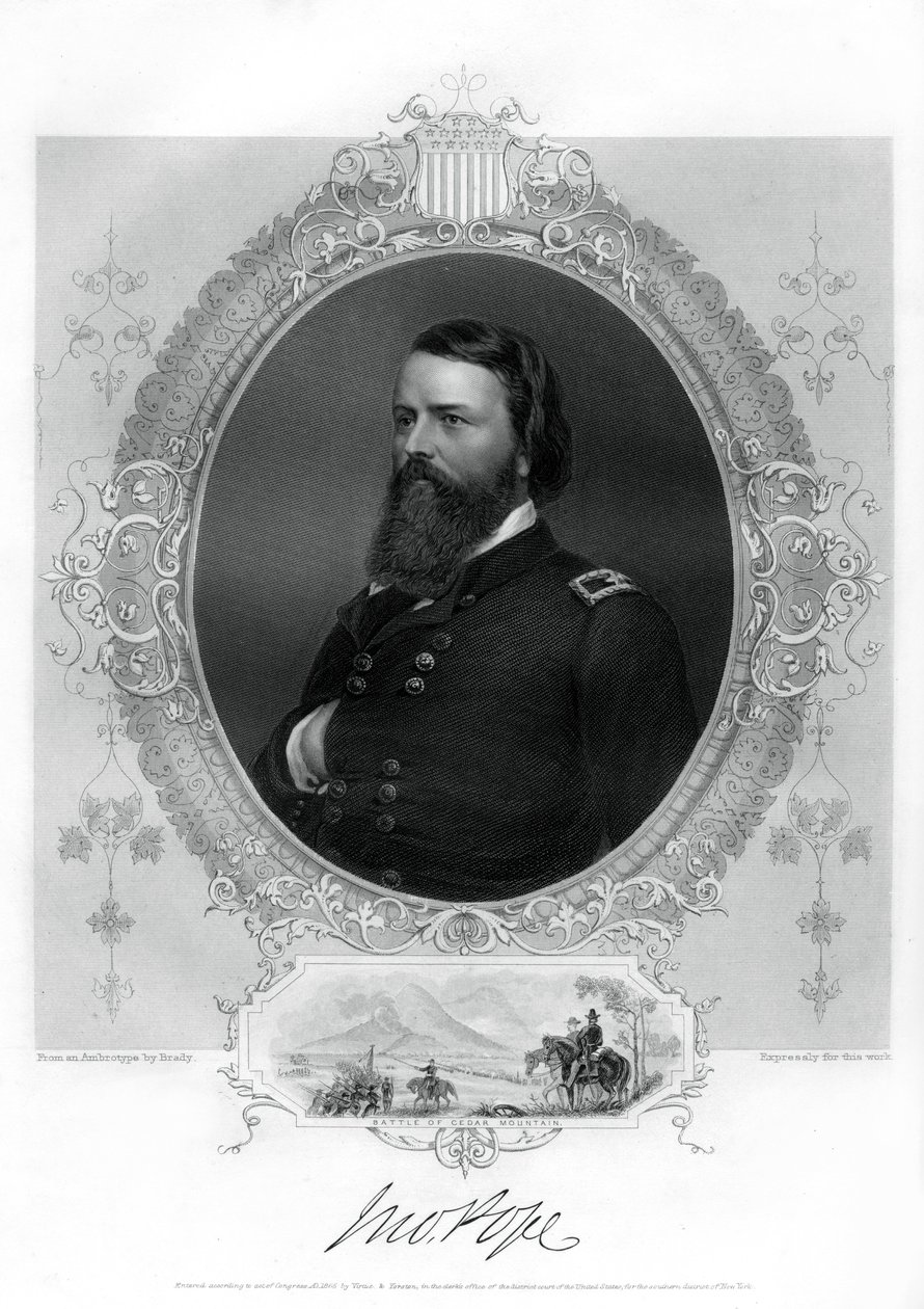 John Pope, az amerikai polgárháború uniós tábornoka, 1862-1867 alkotó: Unbekannt
