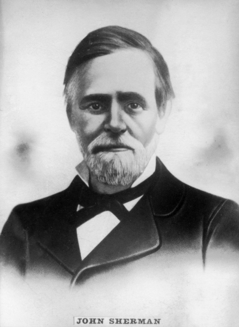 John Sherman 1823-1900, amerikai republikánus képviselő és szenátor a polgárháború idején, 1910 alkotó: Unbekannt