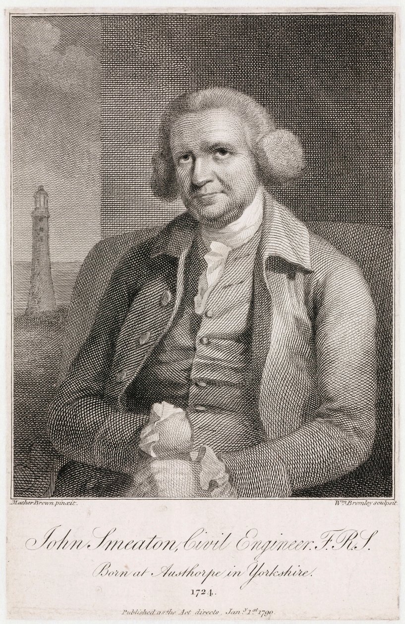John Smeaton angol gépész- és építőmérnök, 1780-as évek alkotó: Unbekannt