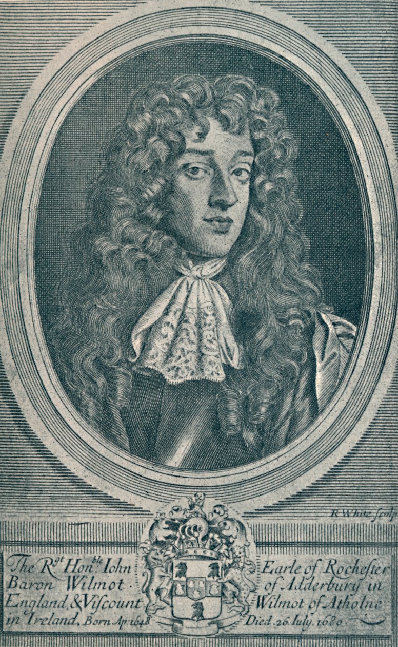 John Wilmot, Rochester grófja szül. 1648, d. 1680, 1907 alkotó: Unbekannt