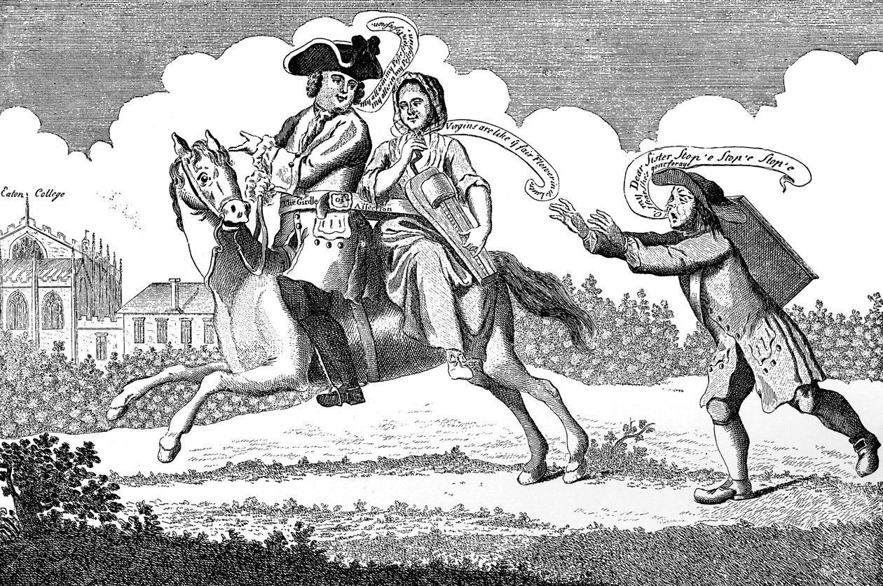 Gant János lovagolt, vagy a Mars az utazása során..., 1747 alkotó: Unbekannt