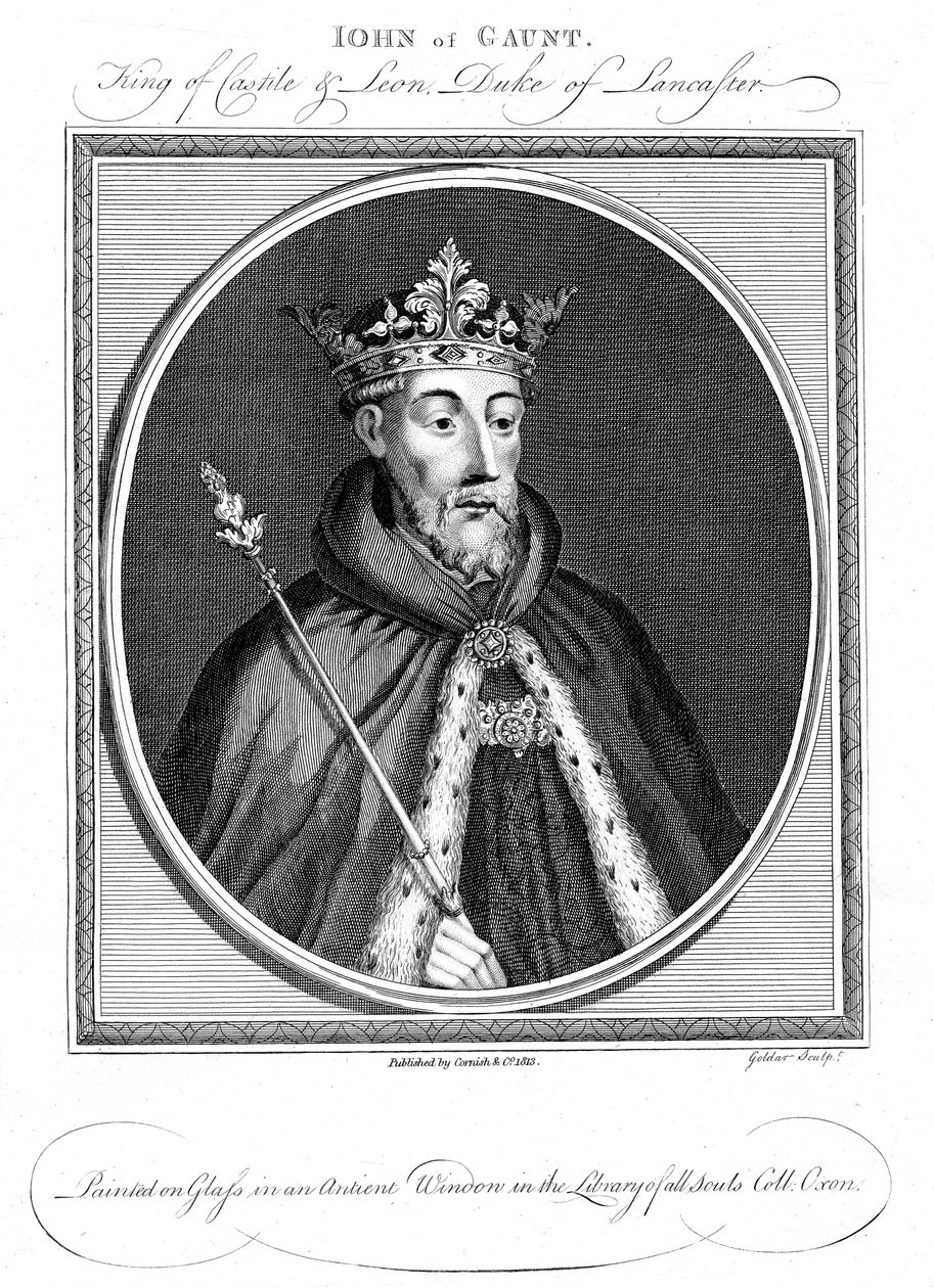 John of Gaunt, Lancaster hercege 1340-1399 alkotó: Unbekannt