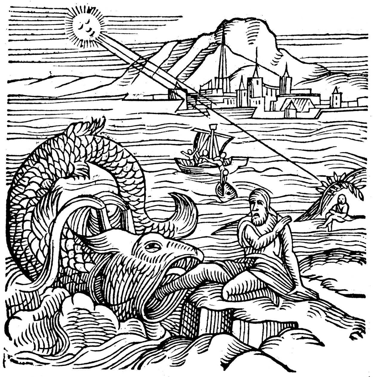Jónást kiköpte a bálna, 1557 alkotó: Unbekannt