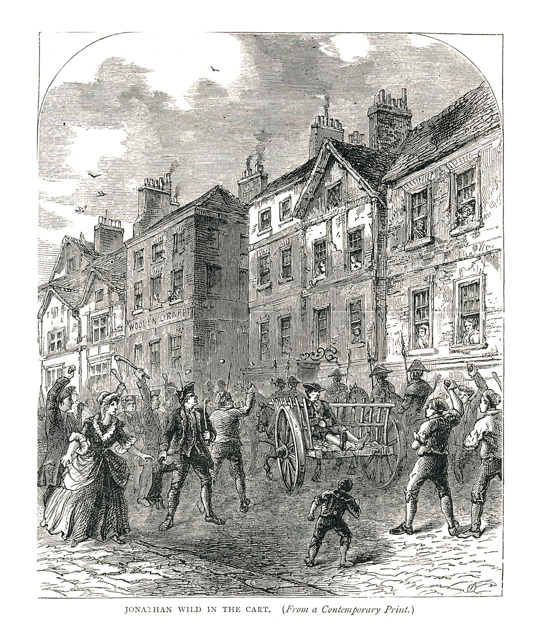 Jonathan Wild a kocsiban, 1878 alkotó: Unbekannt