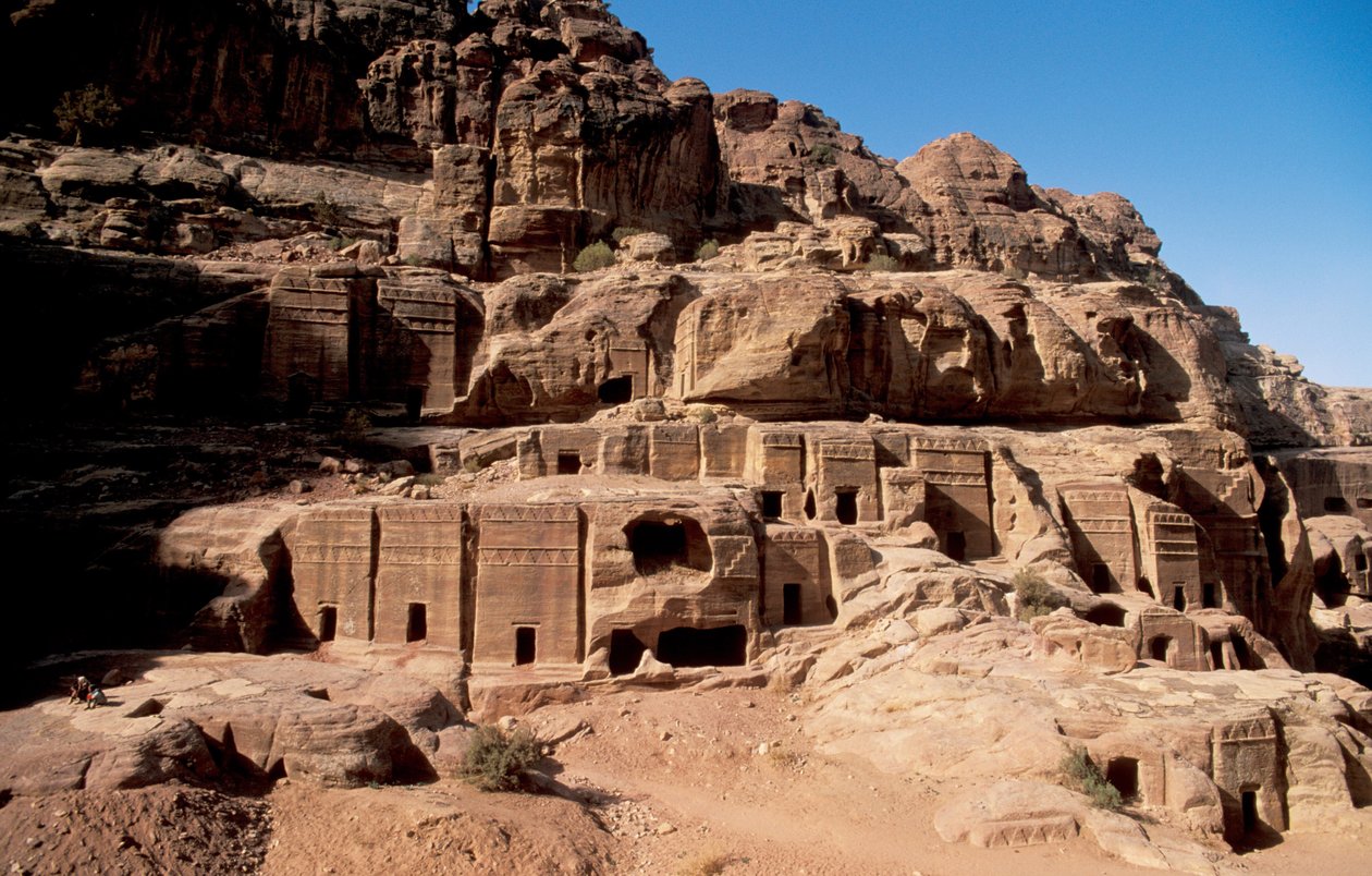 Jordan, Petra Nabatean sírok, Petra, Jordanie alkotó: Unbekannt