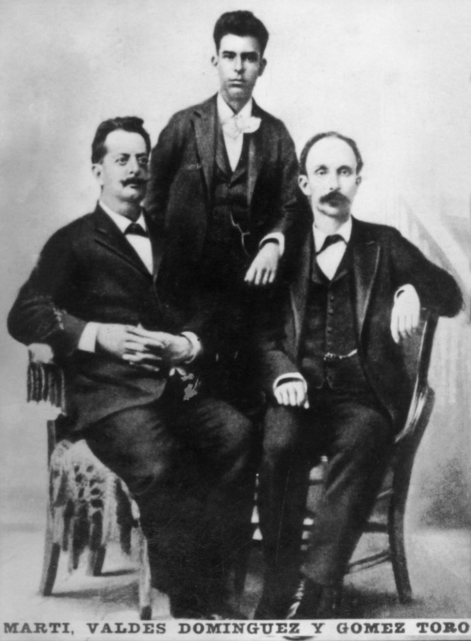 Jose Marti, Fermin Valdes Dominguez és Gomez Toro, Key West, Florida, USA, 1894 c1910 alkotó: Unbekannt