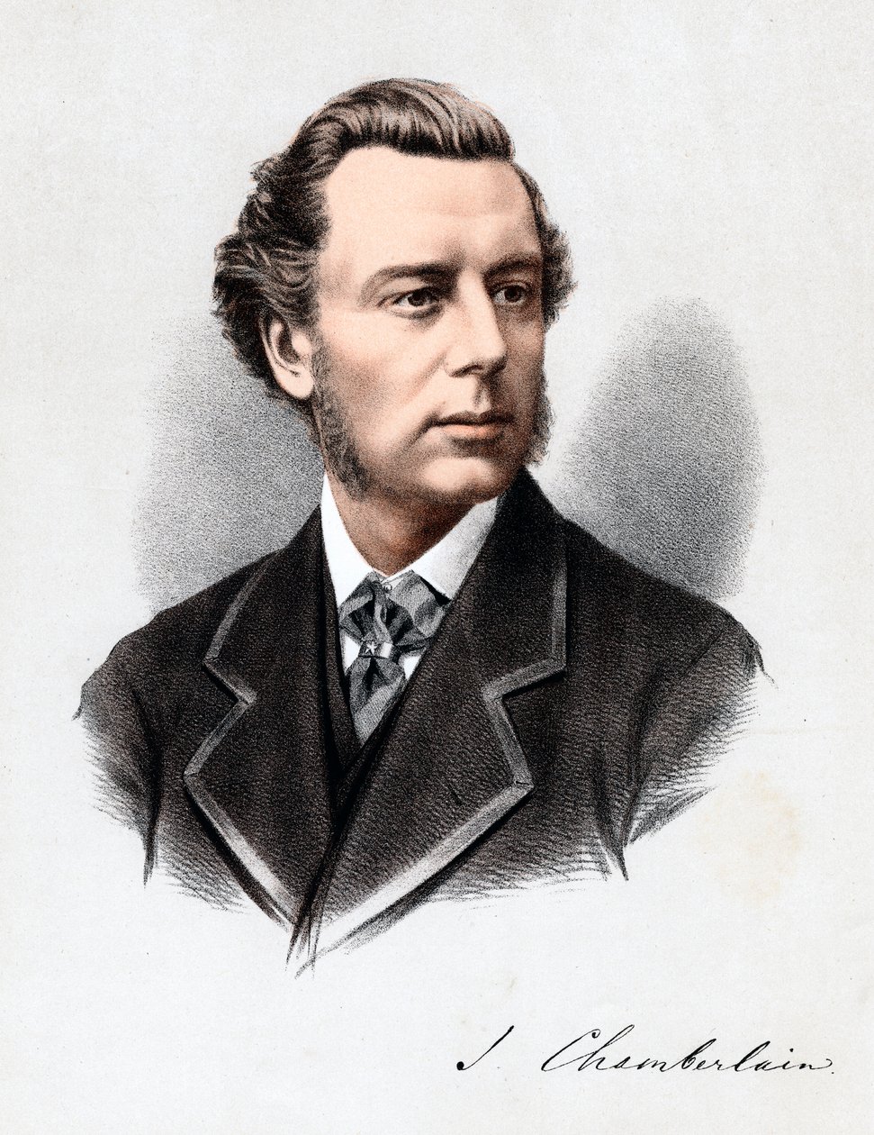 Joseph Chamberlain brit politikus, 1880. alkotó: Unbekannt
