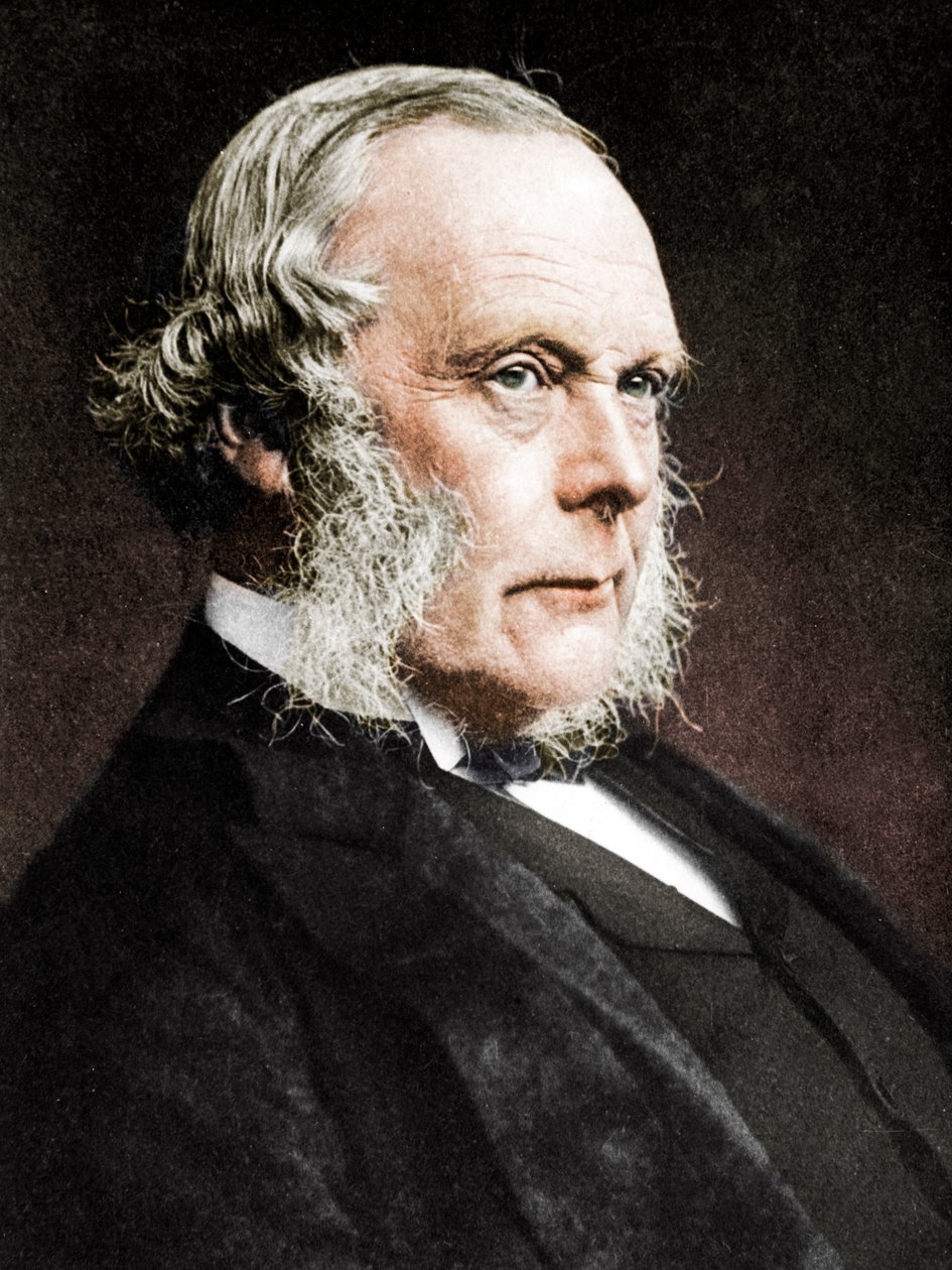 Joseph Lister, angol sebész és az antiszeptikus sebészet úttörője, 1890 alkotó: Unbekannt