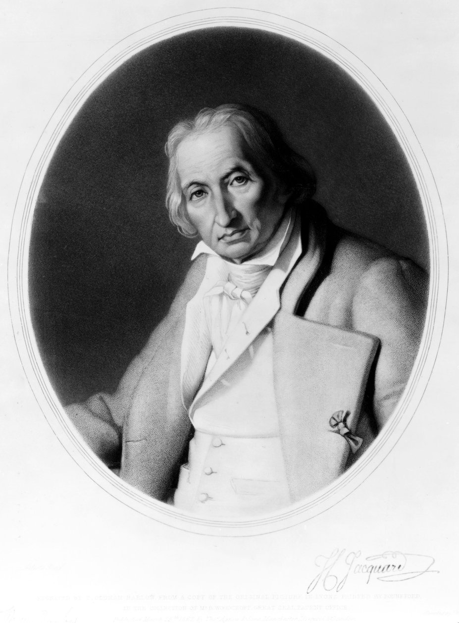 Joseph Marie Jacquard, a Jacquard szövőszék francia feltalálója, 1840 körül alkotó: Unbekannt