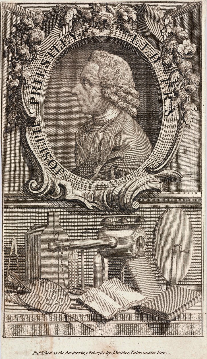 Joseph Priestley angol-amerikai teológus és kémikus alkotó: Unbekannt